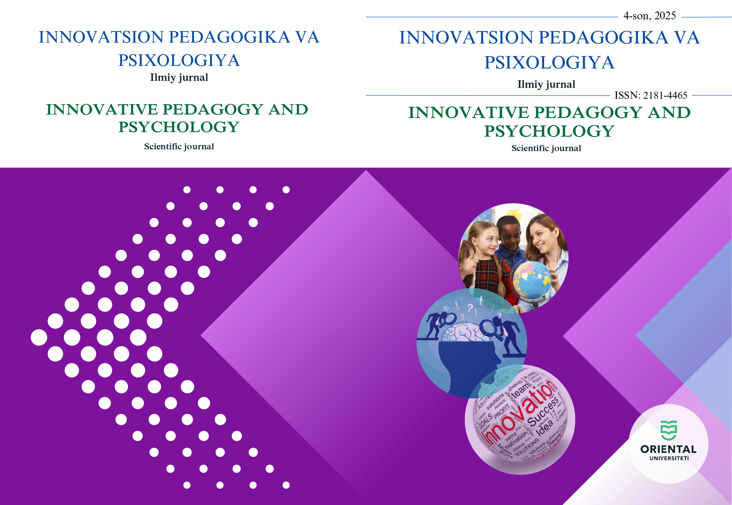 INNOVATSION PEDAGOGIKA VA PSIXOLOGIYA